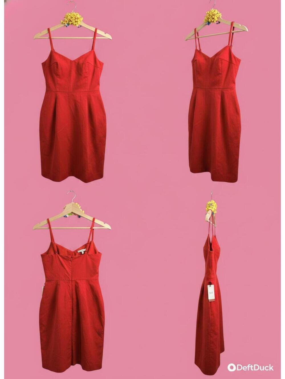 Banana Republic Red Spaghetti Strap Dress - Chic & Sassy
